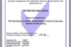 BS EN ISO 9001:2015